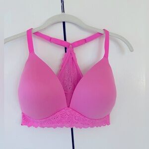 Real Sunnie Wireless Lightly Lined Bloom Lace Appliqué Bra 32DDD